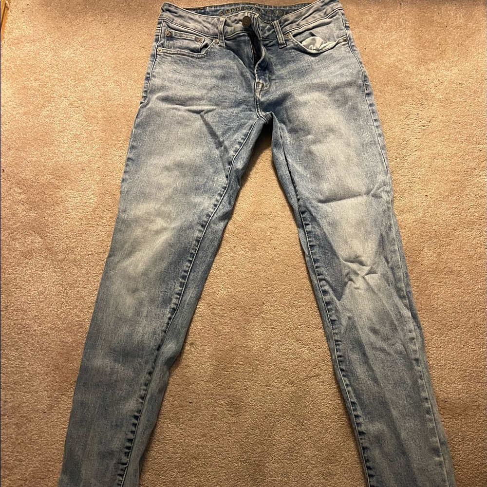 american eagle blue flex jeans